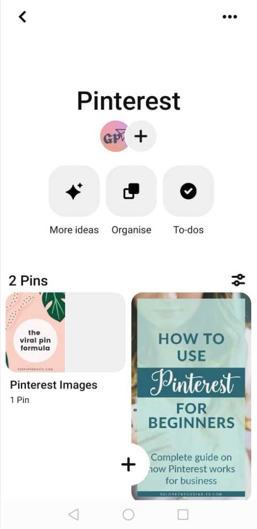 Create a Board Section on Pinterest