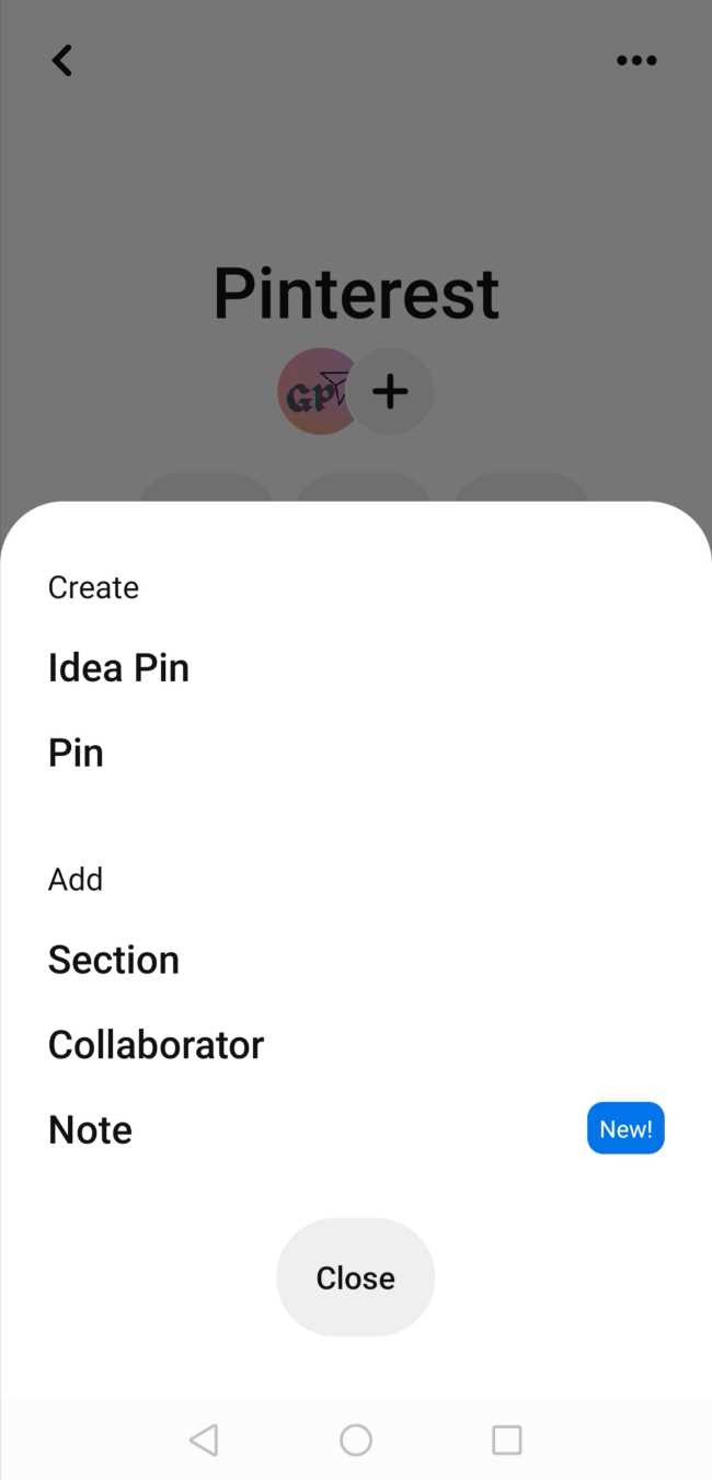 Create a Board Section on Pinterest